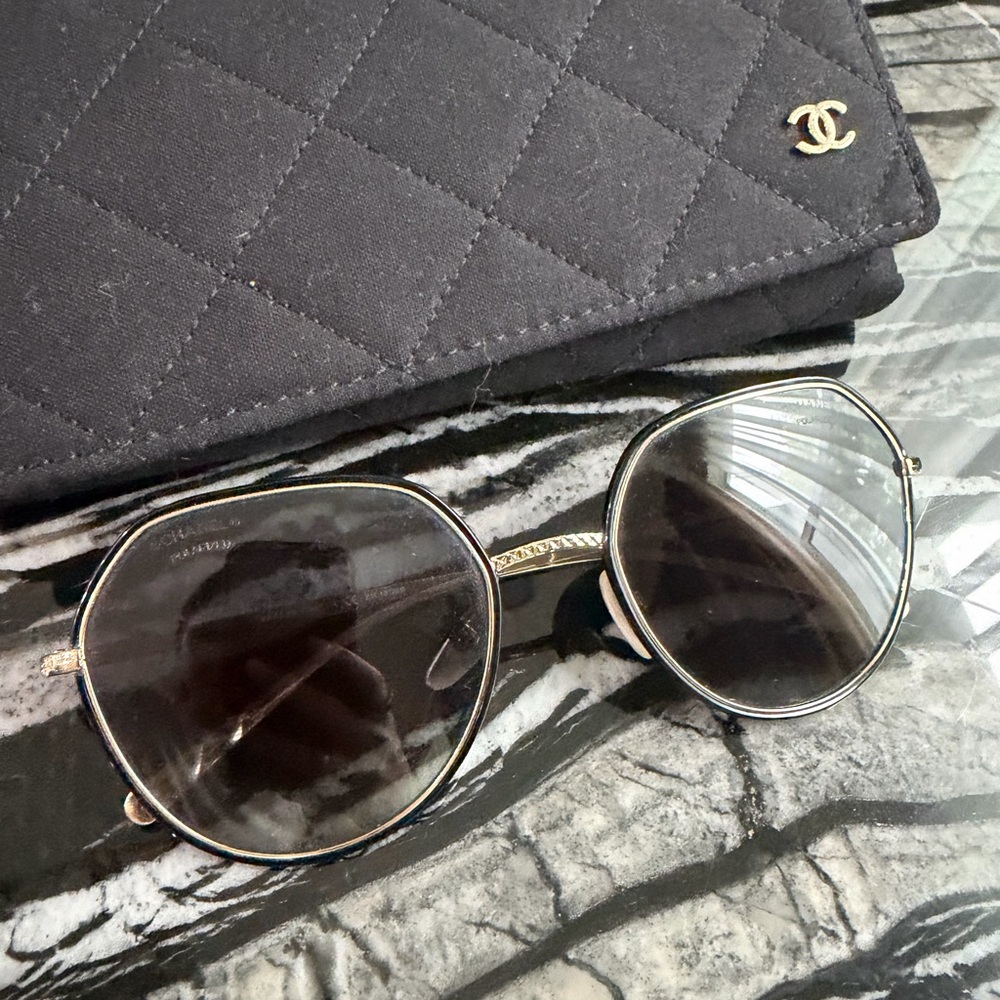 Chanel Silver Frame Sunglasses - image 5